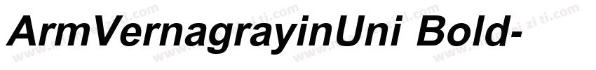 ArmVernagrayinUni Bold字体转换